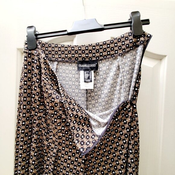 FRANK LYMAN wide legged overlap skirt/pants in midi length - Picture 4 of 7